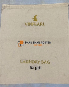 Túi giặt vải thêu logo